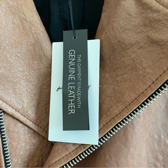 7 For All Mankind Genuine Leather Moto Jacket - Picture 4 of 7